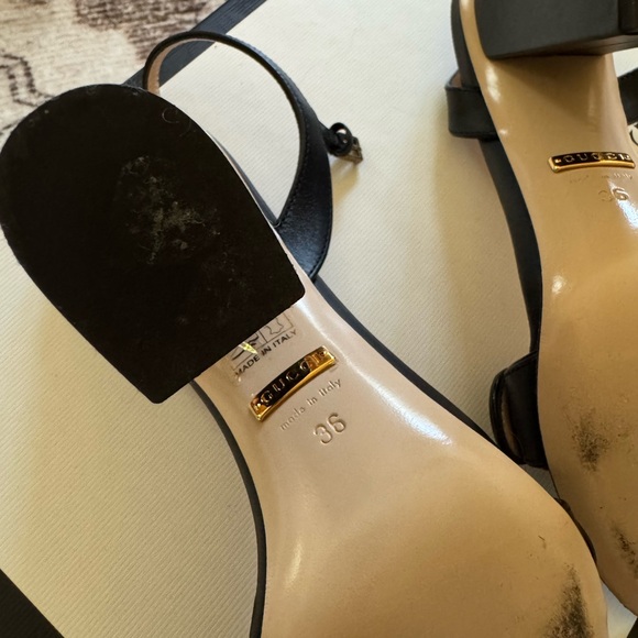 Gucci Women's Marmont High Block Heel Sandals - Picture 4 of 9